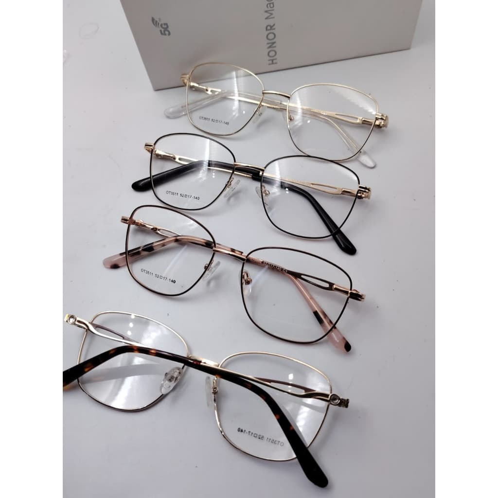 Armação para Oculos Feminino Borda Arredondada Com Aro Nova Tendencia