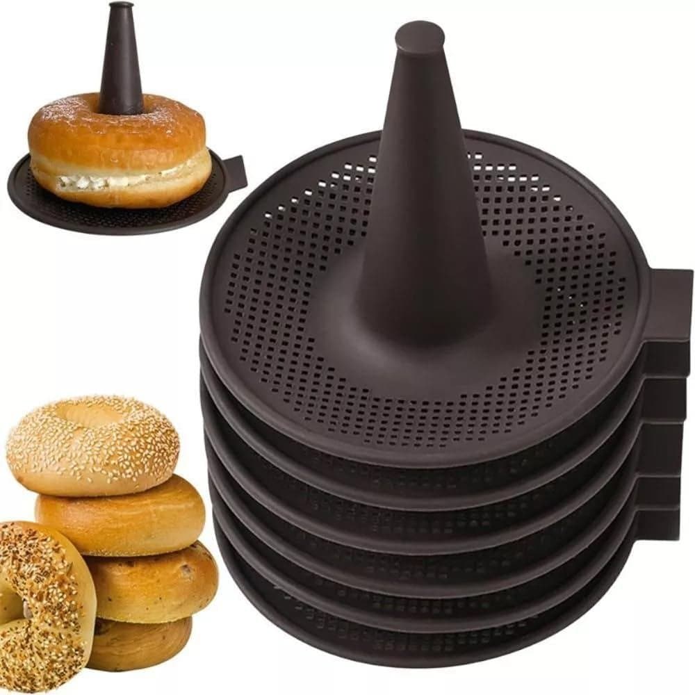 Forma para Donuts para Assar, Conjunto de Formas para Donuts, 6 Peças de Formas para Bagels e Bolos de Donuts (6 peças,
