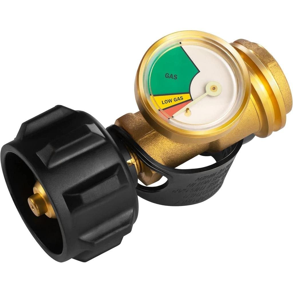 Medidor de Nível de Gás Propano, Indicador de Vazamento, Medidor de Pressão de Gás Universal para RV, Cilindro, Churrasq