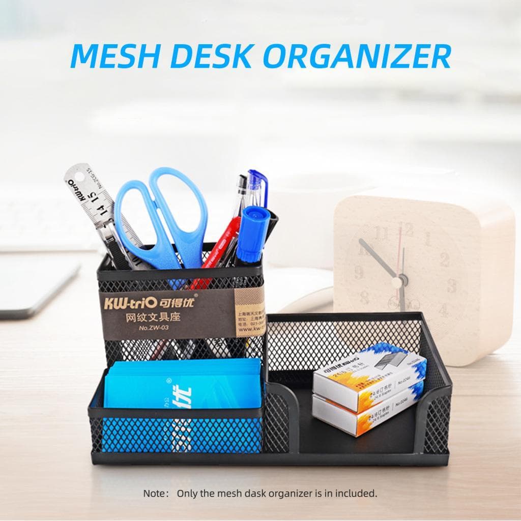 Organizador de armazenamento de arte WOTAO Mesa de malha Material de escritório Porta lápis e cestas para recipiente de