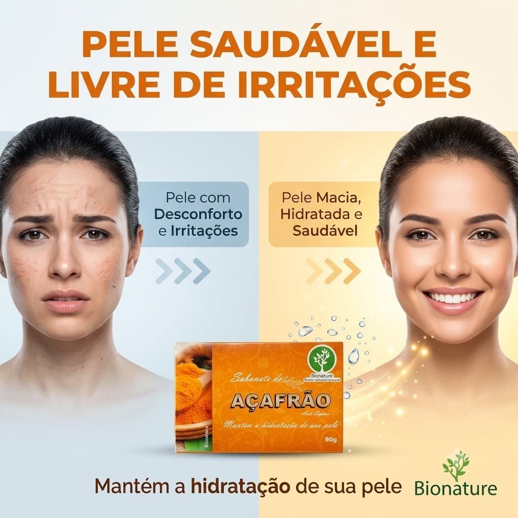 Promoção Sabonete Natural Açafrão Depilatório 90g