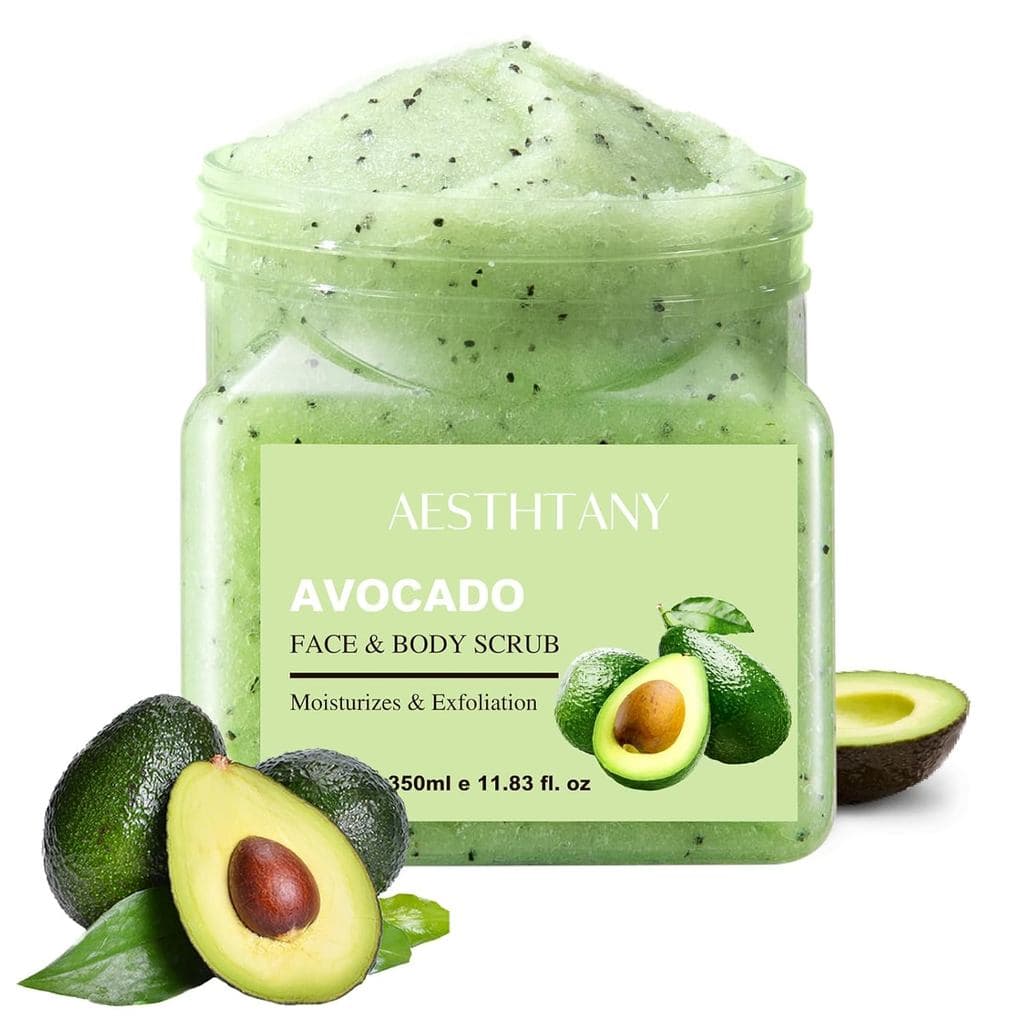 Novidade 2026: Esfoliante Corporal de Abacate & Esfoliante Facial e Corporal de Abacate, Hidratante e Esfoliante para Co