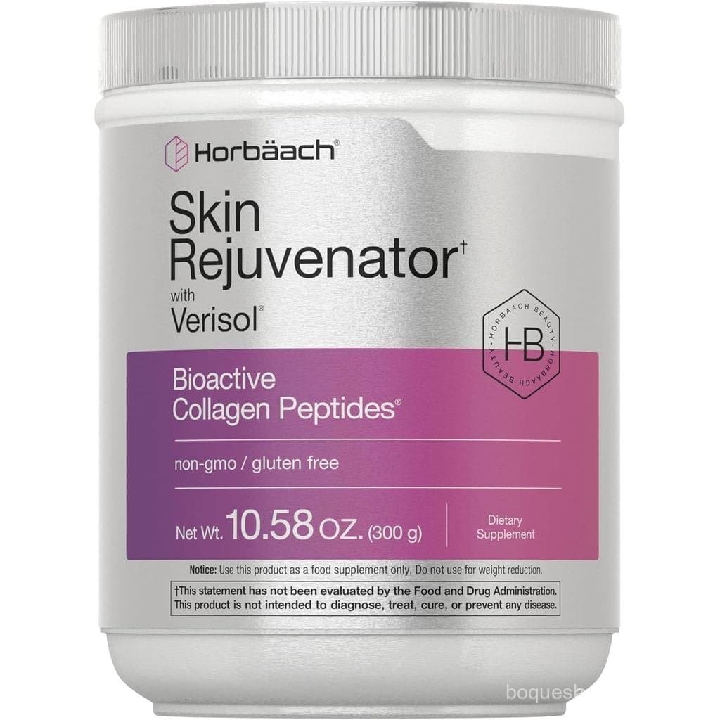 Horbäach Rejuvenator com Verisol 10,58 Onças |   Pó de peptídeos de colágeno |   Tipo I e Tipo III |   Glúten não-OGM GS