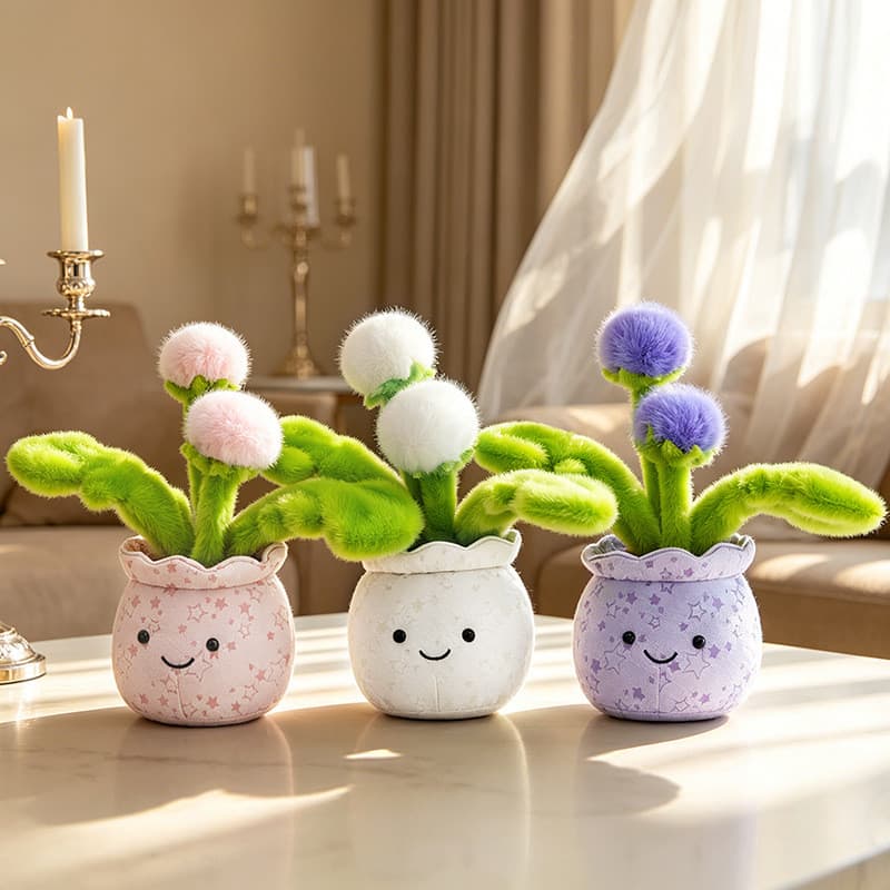 Simulação de pelúcia vaso boneca decoração para casa presente simulação de pelúcia flor decoração de mesa