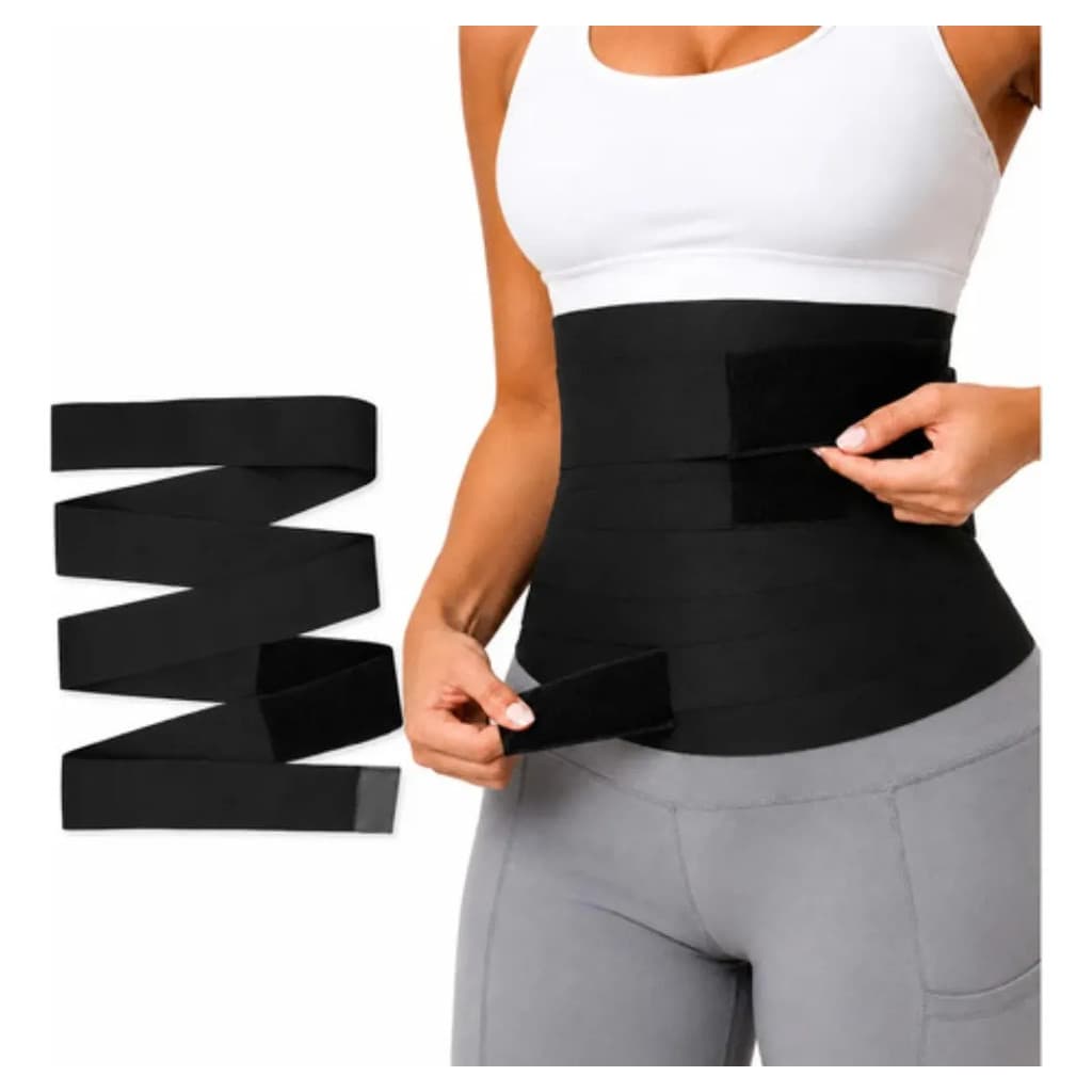 Cinta Faixa Modeladora Abdominal 3m Ajustável Emagrecedora
