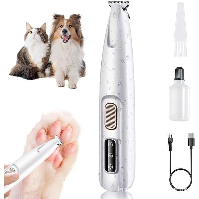 Novo Aparador de Pelos para Animais de Estimação 2025 - Ferramenta de Higiene para Cães e Gatos à Prova d'Água e Recarre