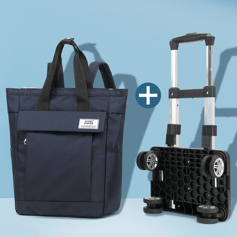 Mala de viagem para viagens curtas, mochila com rodinhas, bolsa de ombro dupla, bolsa de viagem e negócios, bagagem de m