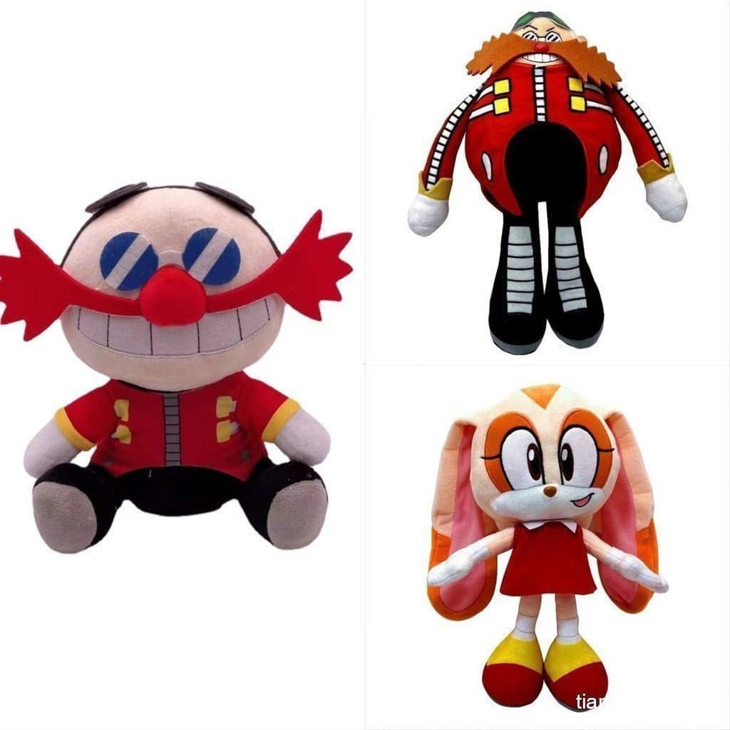 Sonic The Hedgehog Dr. Eggman Brinquedos de Pelúcia Creme Bonecas de Pelúcia Almofada de Bebê Presentes para Crianças Br