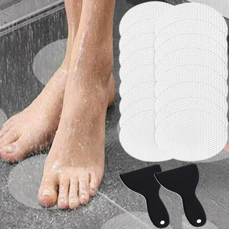 Almofada Adesiva Antiderrapante Para Banheiro-Adesivos Piso De Chuveiro Com Raspador-Decalque De Segurança Banheira-Past