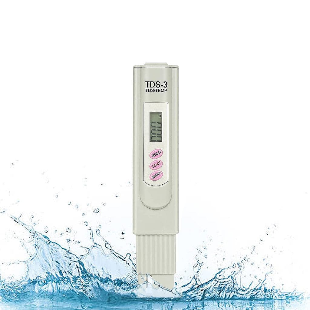 Medidor de TDS, Testador de Qualidade da Água 3 em 1 (TDS, EC e Temperatura), Medidor Digital de PPM com Sonda de Titâni