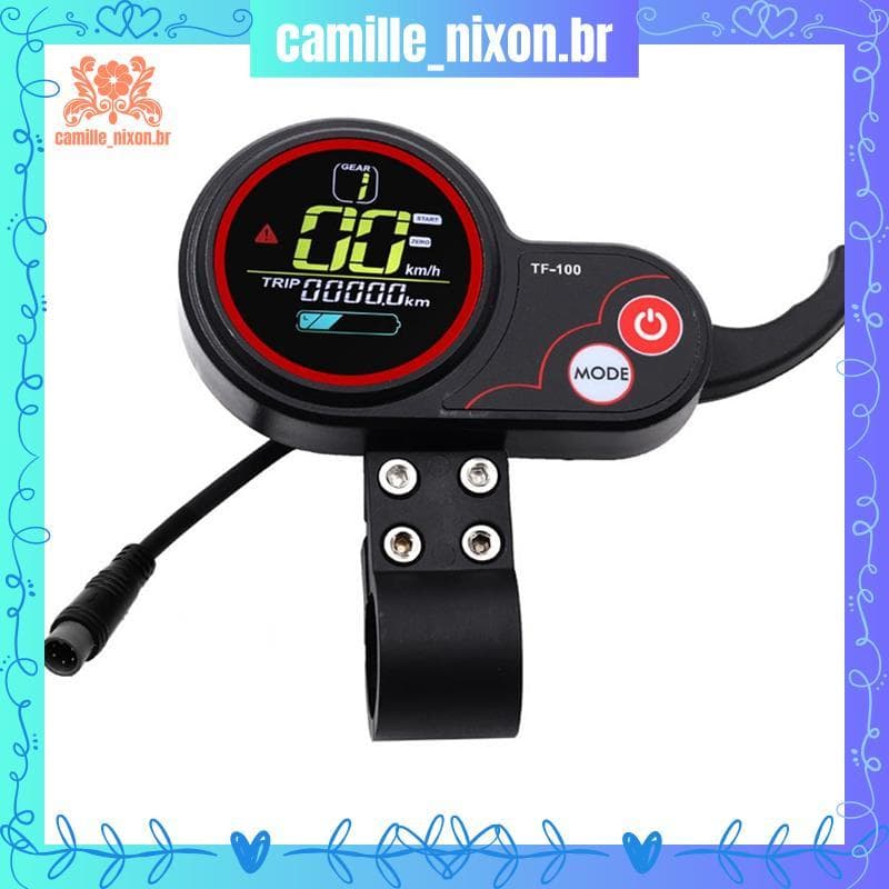 [camille_nixon.br] Para Interruptor De Acelerador De Instrumento De Scooter Elétrico Controlador De Exibição Universal 4