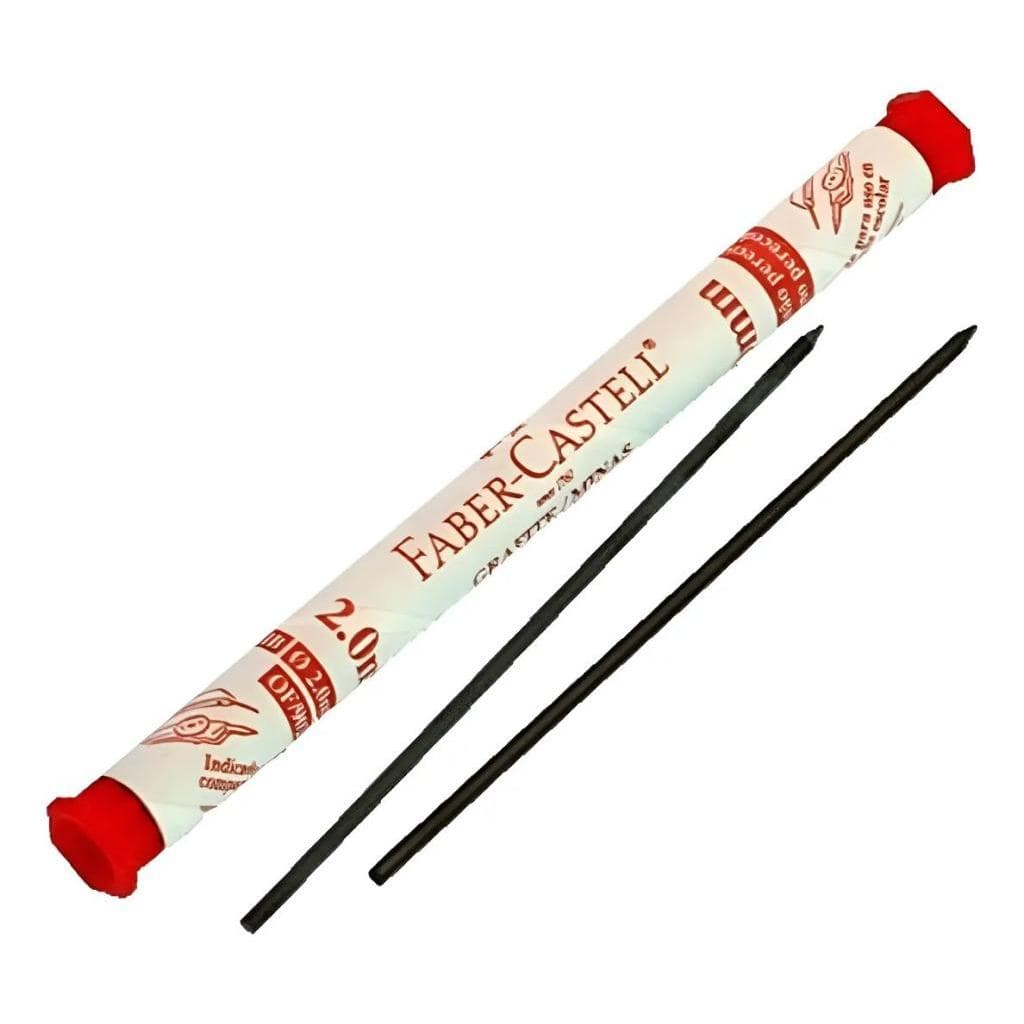 Mina Grafite Faber-Castell 2.0mm - Tubo com 6 Unidades