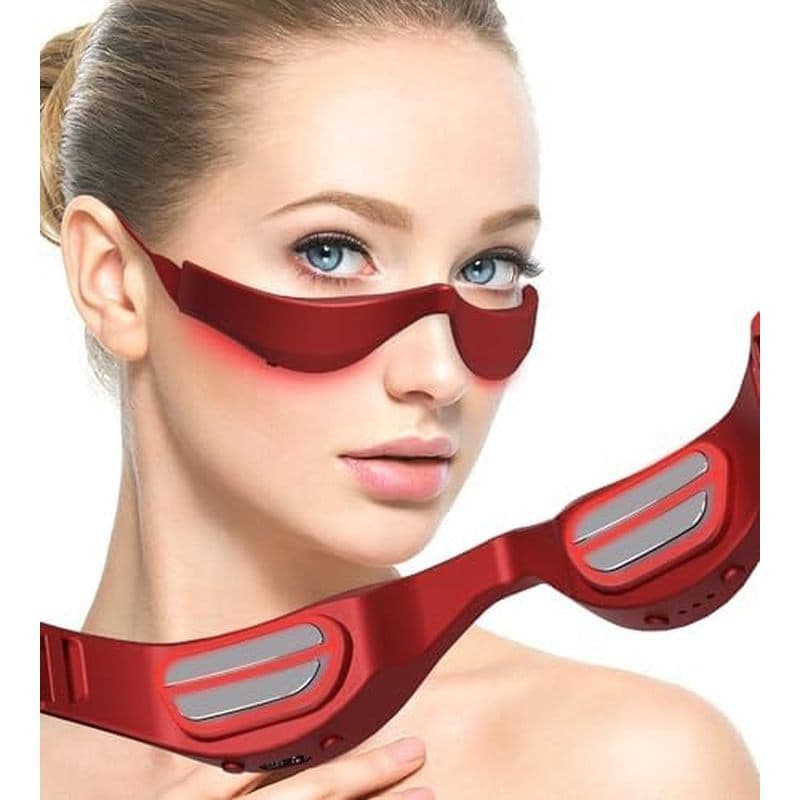 Óculos De Terapia De Luz Vermelha Sob Os Olhos , Dispositivo Recarregável Massageador De Com Microcorrente , Removedor D