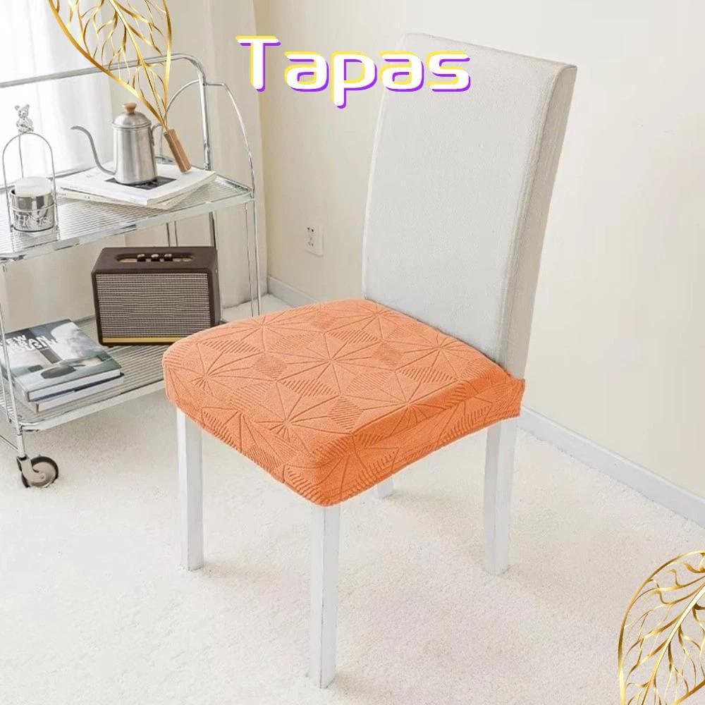 Capas Para Cadeiras De Jantar Menina , Capa De Cadeira Traseira Reta Antiderrapante Jacquard Almofada Com Padrão Starbur