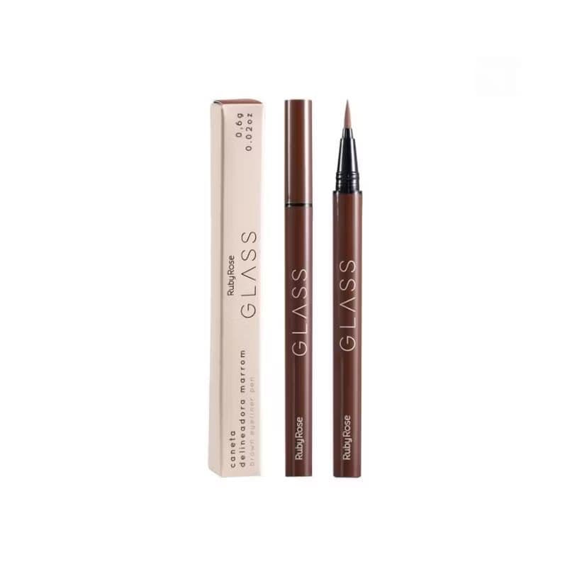 Caneta Delineadora Ruby Rose Glass Marrom Light Brown BE01 - HB527-1