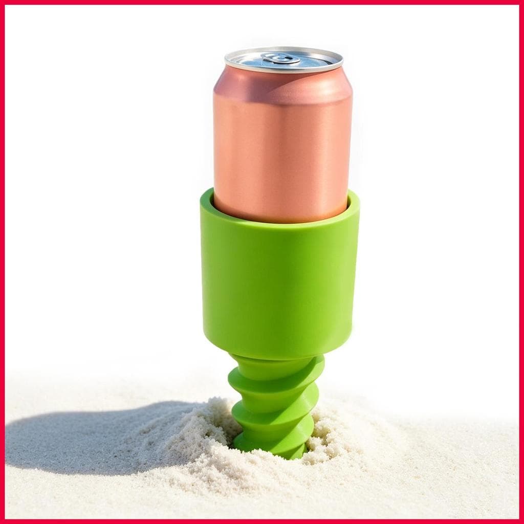 Suporte De Bebida De Praia 3D Impresso Parafuso Portátil Leve Coaster Cadeira Copo Para Verão Mar Prancha De Surf wonabr