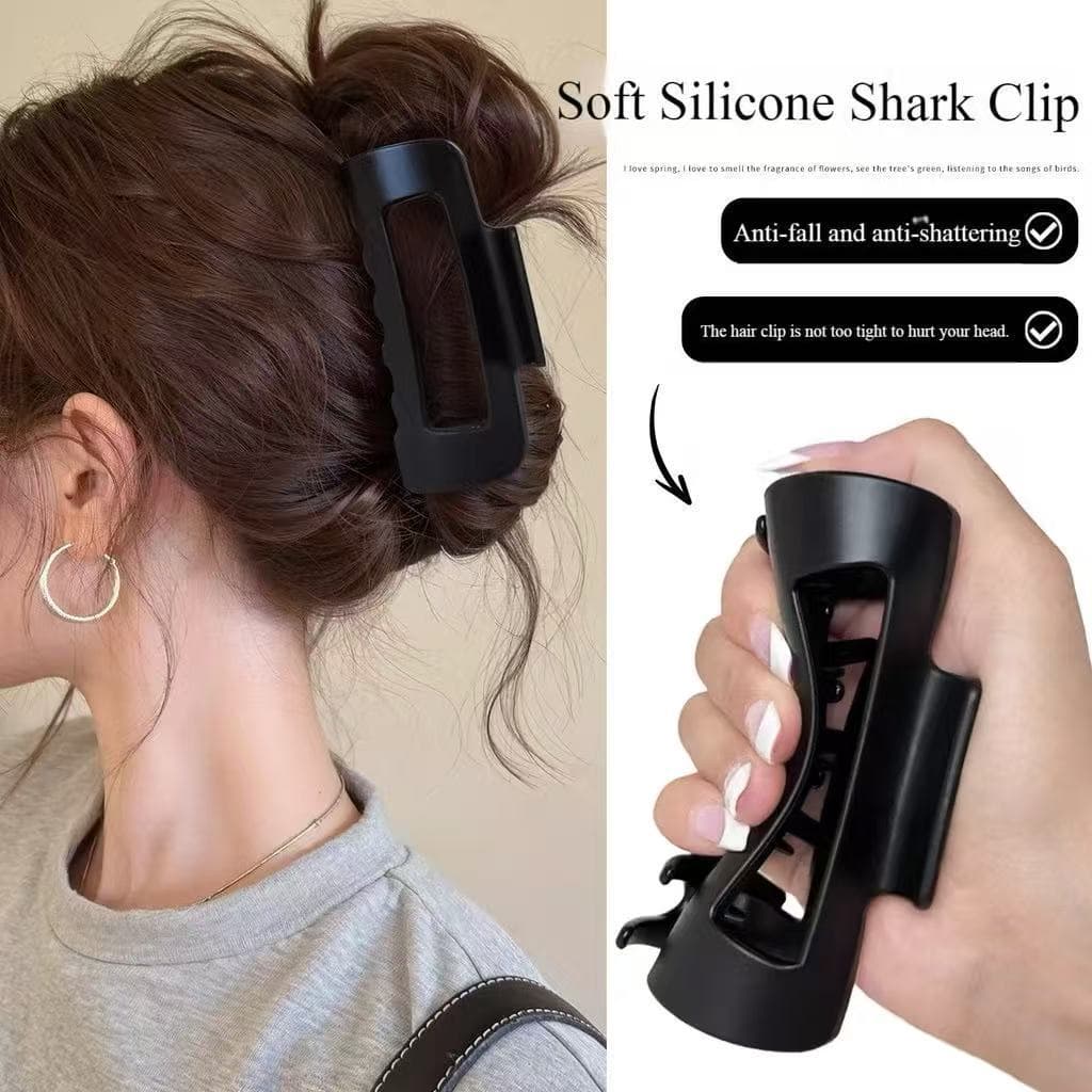 Clipes De Tubarão De Silicone Macio Que Não Têm Medo De Cair  Volume De Cabelo De Tamanho Grande E Para Mulhere