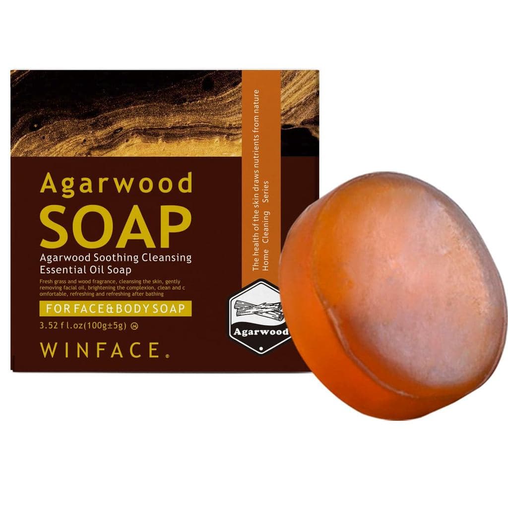 Sabonete artesanal de agarwood e sândalo, esfoliante corporal, proporciona tranquilidade, lava o rosto, limpa o rosto, s