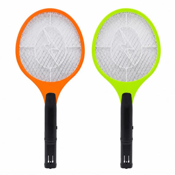 Kit 2 Raquetes Elétricas Mata Insetos USB Portátil Mosquito