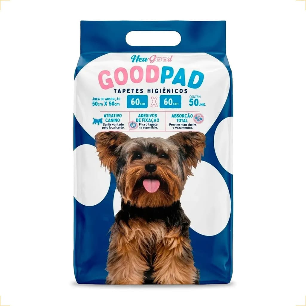Tapete Higiênico Absorvente Good Pad 60x60 50 Unid Cães