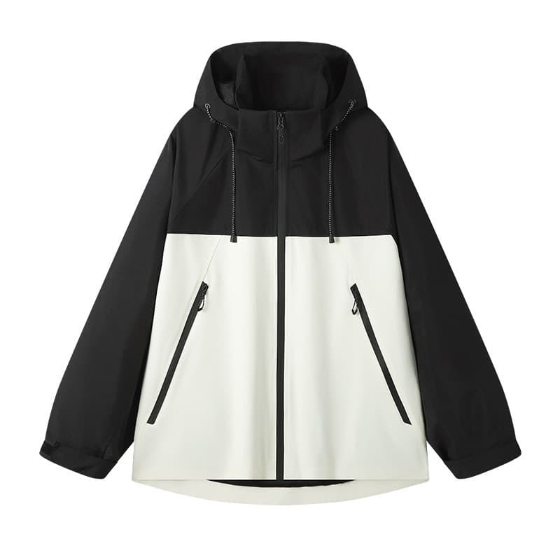 Jaqueta casal esportes ao ar livre jaqueta impermeável masculina moda cor combinando jaqueta masculina