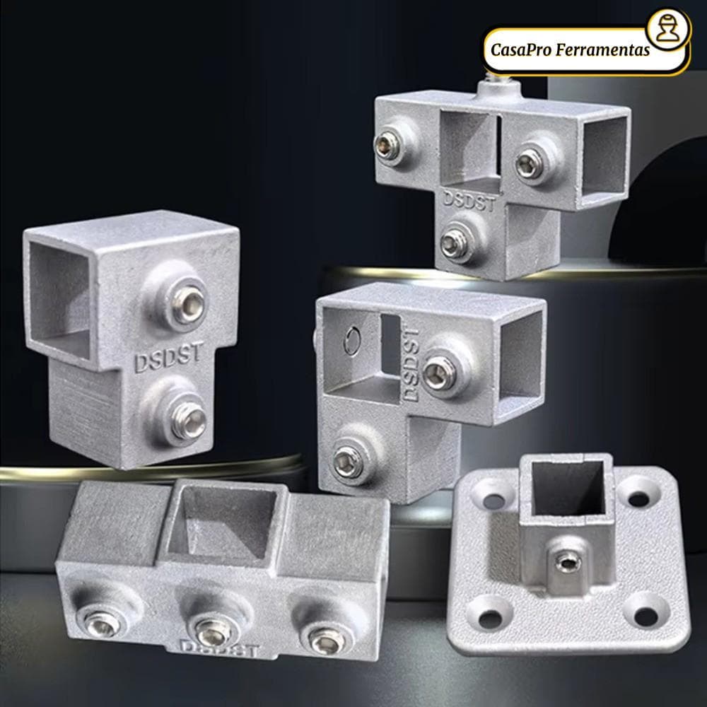 Tubo Quadrado SUNSHINY , Cotovelo De Liga De Alumínio 20x20mm , Junta Fixa De 30mm X 30mm 25x25mm