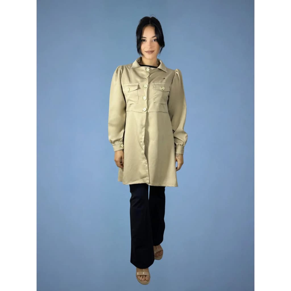 Jaleco Feminino Danielle - Estação Rosa(nude,ex g)