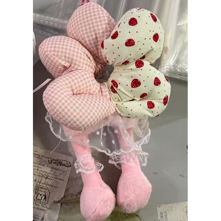 Elásticos de cabelo florais, scrunchies, acessórios de esponja em formato de coelho fofo, anel fofinho, anel de bolinhas