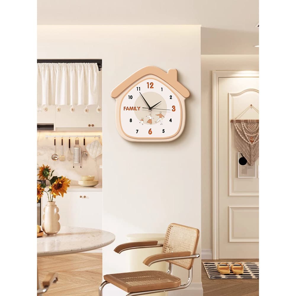 Relógio de parede sala de estar fundo relógio de parede pendurado estilo creme restaurante relógio de parede restaurante