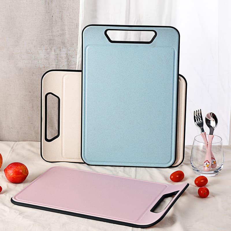 Tábua de corte de palha de trigo grande Cozinha doméstica Frutas Carne Tábua de corte de alimentos complementares Anti-m