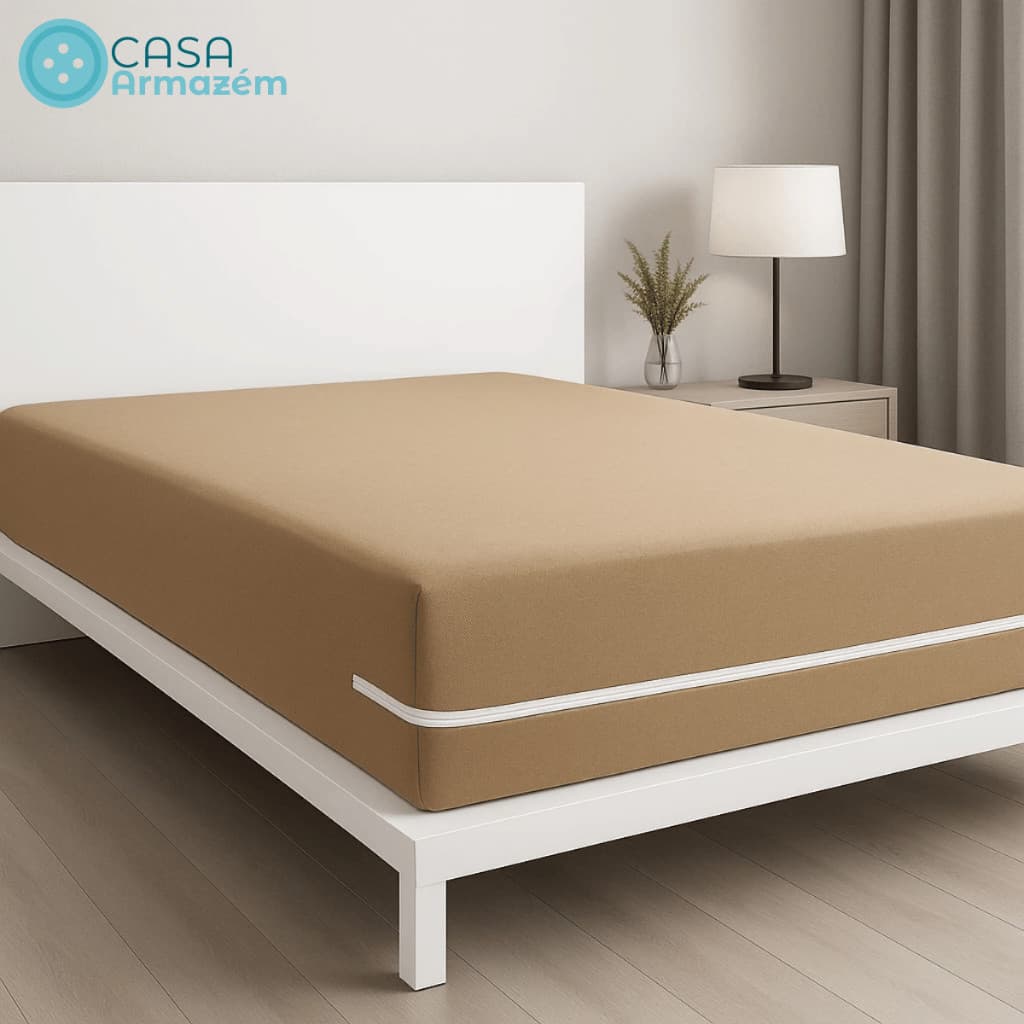 Capa para Colchão Queen com Zíper Malha Gel Para Cama Alta Durabilidade Confortável e Resistente Varias Cores