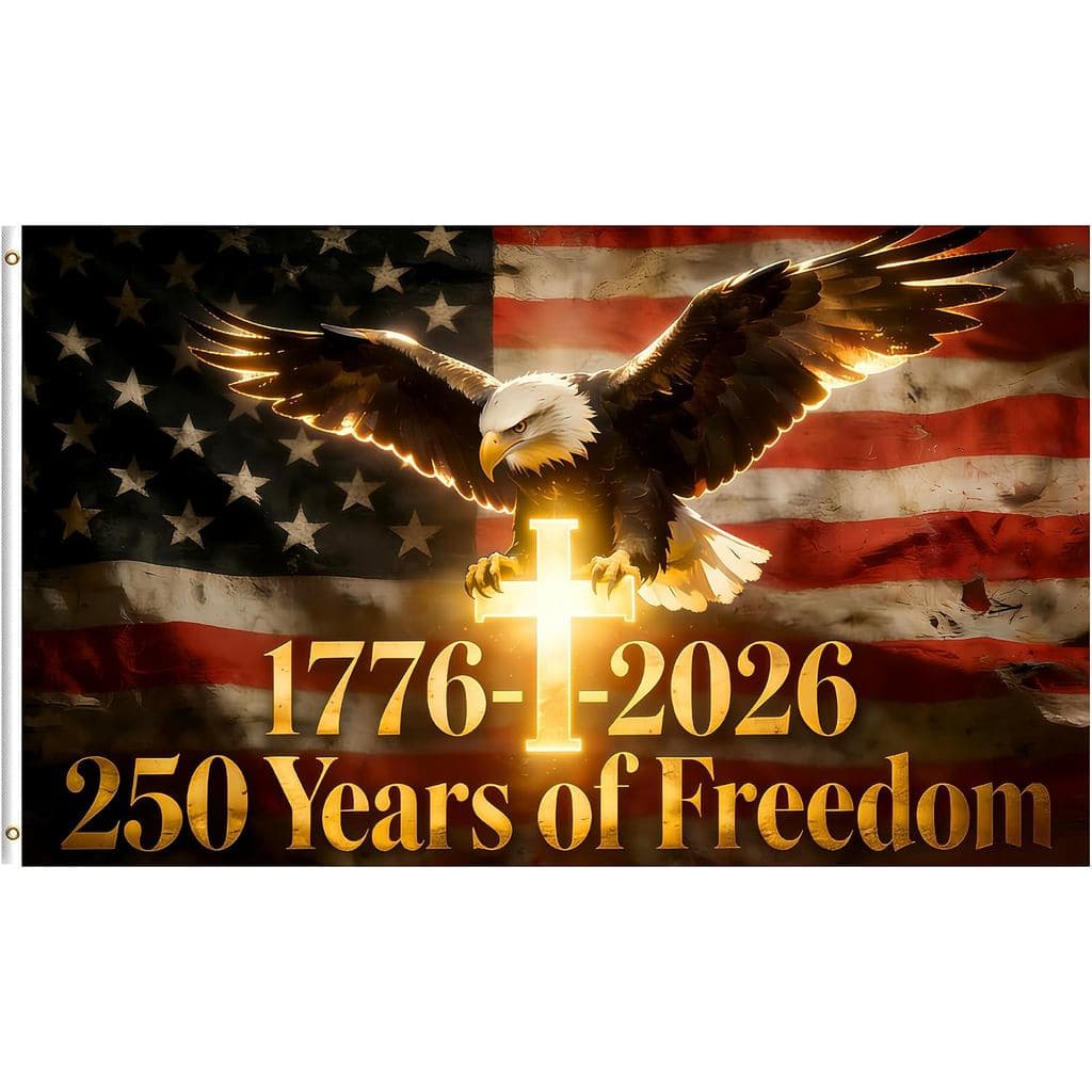 Bandeira do 250º Aniversário 3x5 Pés Dupla Face 3 Camadas Bandeira Americana 250 Anos de Liberdade 1776-2026 Mercadoria