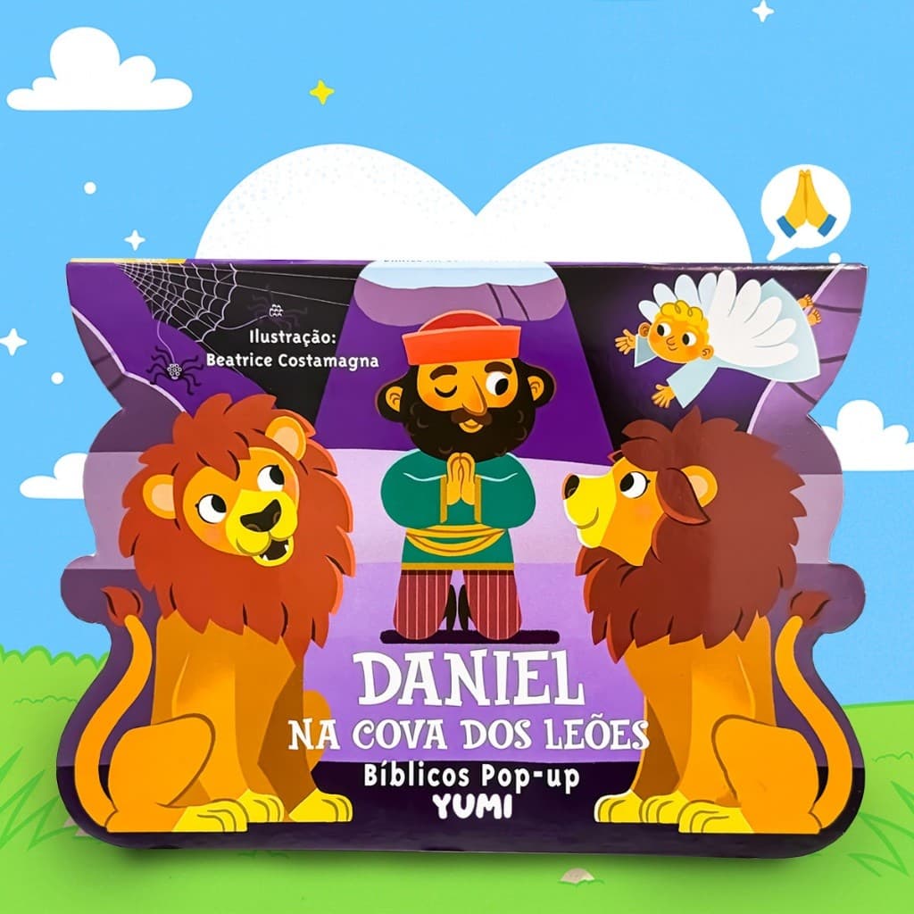 Livro Pop Up: Daniel Na Cova Dos Leões | Histórias Bíblicas 3D Ilustradas  -Bíblia Da Criança