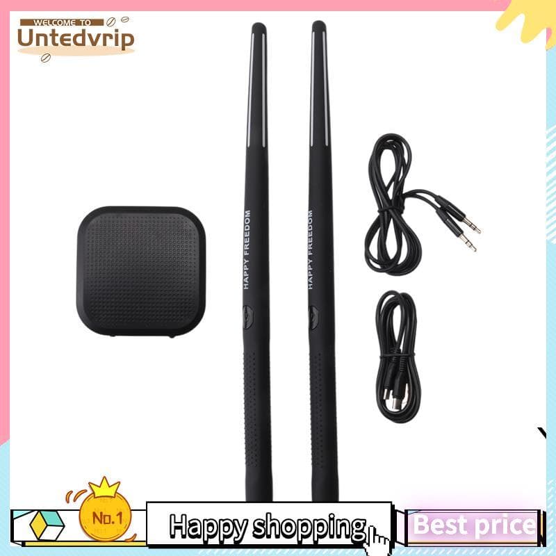 Conjunto De Bateria De Ar Eletrônica Portátil-Baquetas E Pedais Virtuais , Ideal Para Iniciantes , Crianças Adultos