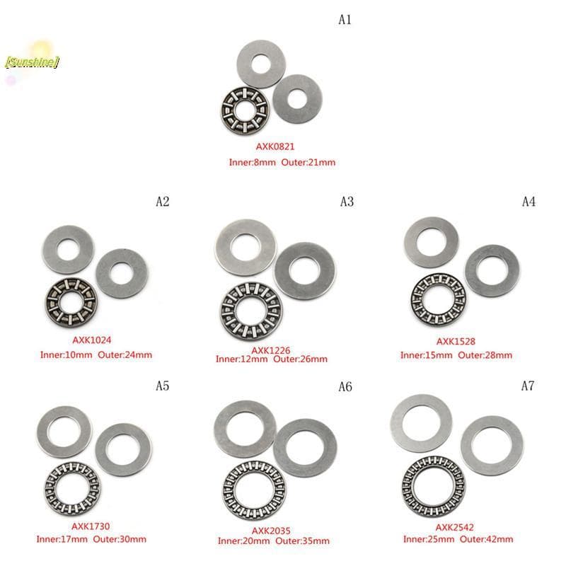 [Sunshine] AXK0821-Rolamento De Rolo De Agulha Axial AXK2542 Com Duas Arruelas [Novo]