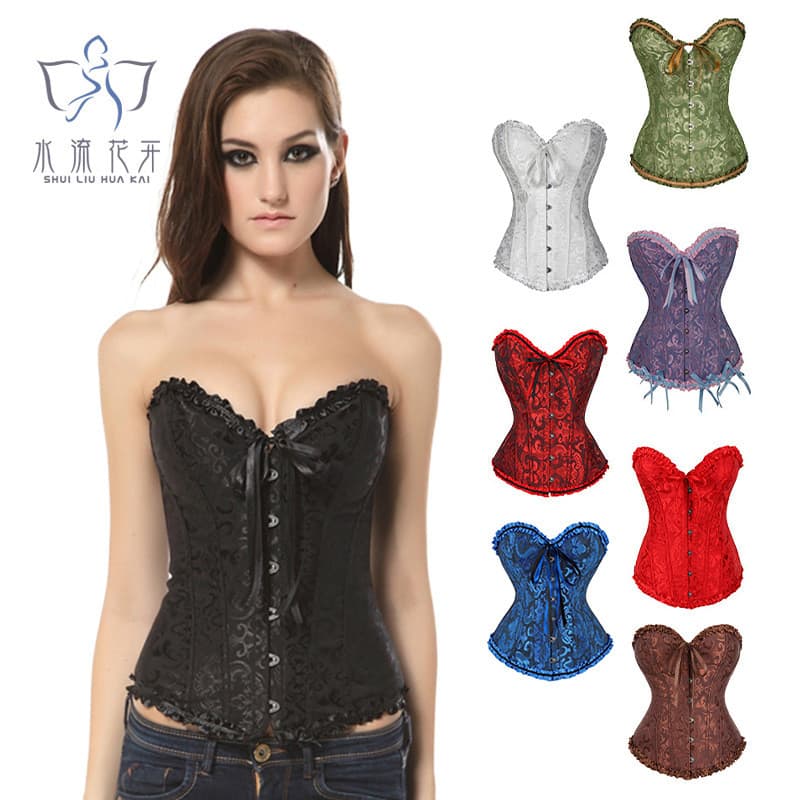2026 Novos produtos Transporte rápido Gathering Palace espartilho Retro Colete Shapewear Barriga-estreitando cinta apert