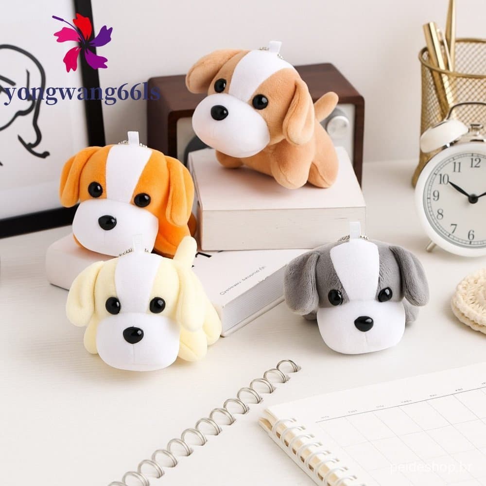 YONGWANG Chaveiro De Cachorro De Brinquedo De Pelúcia , Fofo Ecológico De Tamanho De 10 Cm , Brinquedos Adoráveis Com Pi