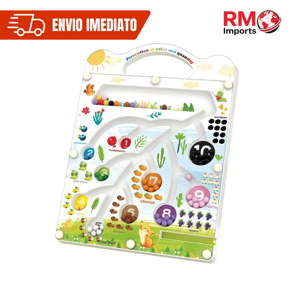 Brinquedo Educativo 3 Anos Labirinto Magnético Infantil com Caneta Sensorial