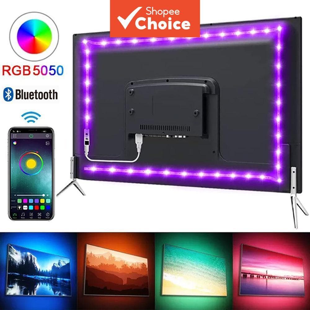 Faixa De Luz LED Inteligente Wi-Fi RGB 5050 Fita Para Festa Em Casa TV Backlight Suporte Alexa Google