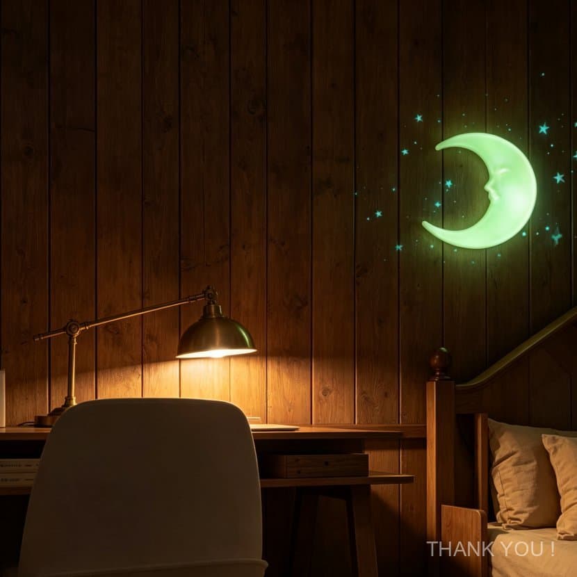 7/14/21 Pcs Adesivo De Lua Brilhante Grande Brilho Noturno Duradouro Atmosfera Fácil De Aplicar Fixo