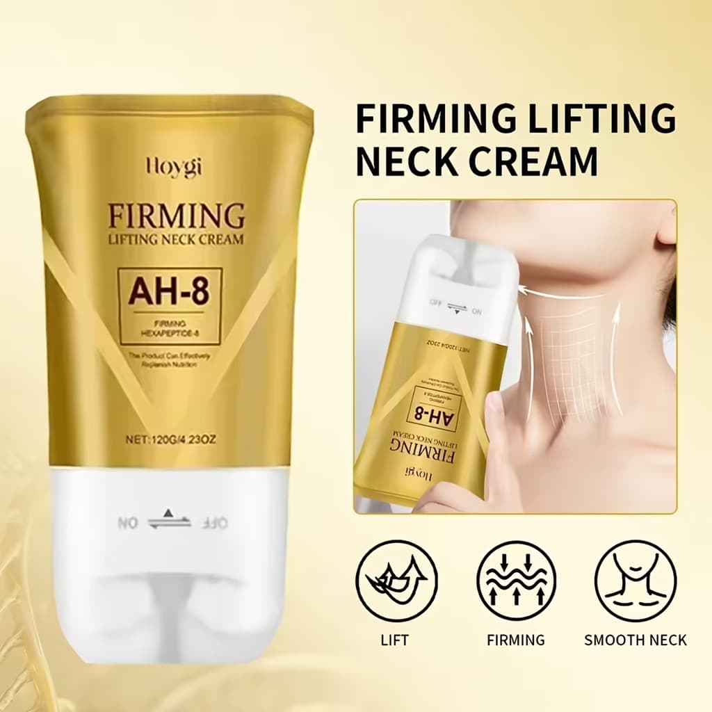 Ah-8 Creme Firmador Para Pescoço Hexa Hidratante Aperte Solto Flacidez Linhas Finas Redução De Rugas Ácido Hialurônico