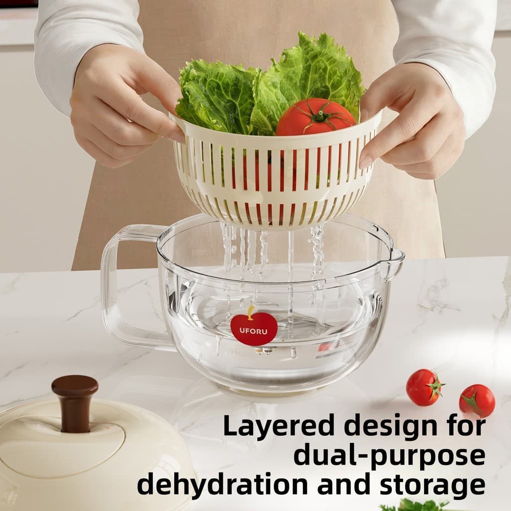Desidratador de vegetais de qualidade alimentar cozinha doméstica dupla camada frutas vegetais balanço ferramenta útil d