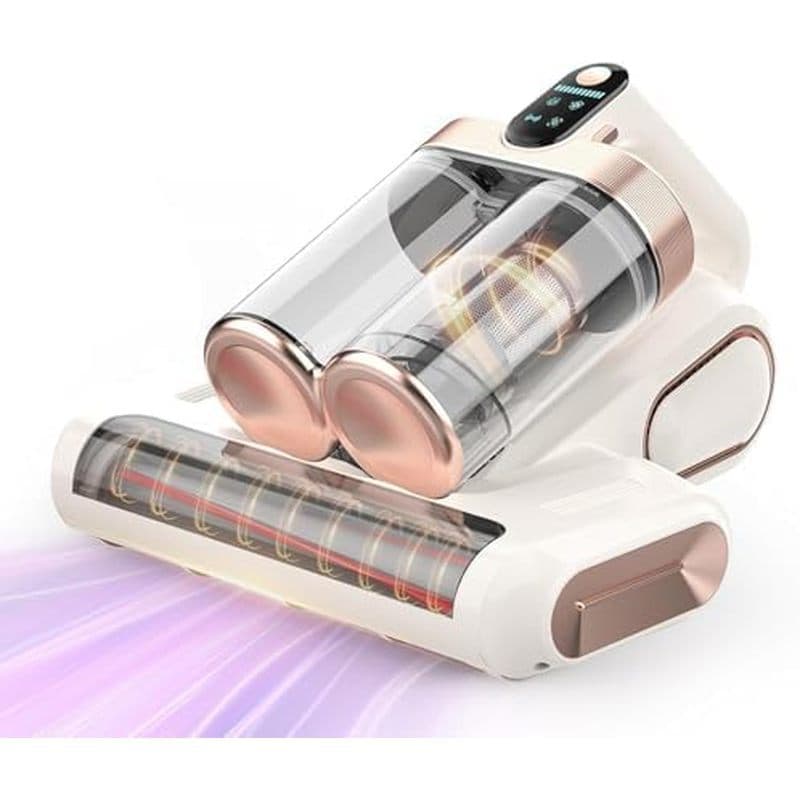 Aspirador De Pó De Colchão Sem Fio 16Kpa Bed Portátil , Com Luz UV-C De 253.7nm , Filtro HEPA E Amp ; Aspiradores Ultras