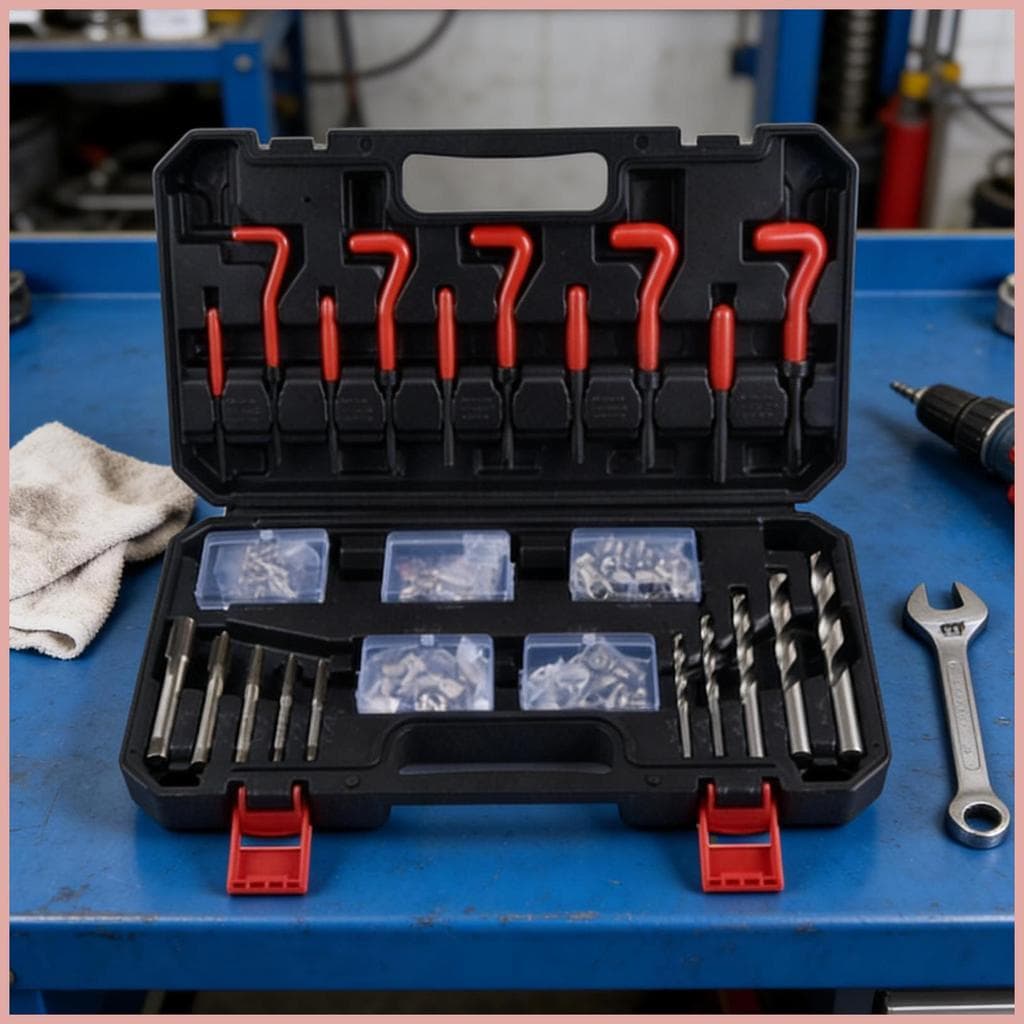 Conjunto De Reparo De Rosca Automotiva , Dispositivos Restauradores De Recauchutagem , Kit De 131 Peças Para Bloco De Mo