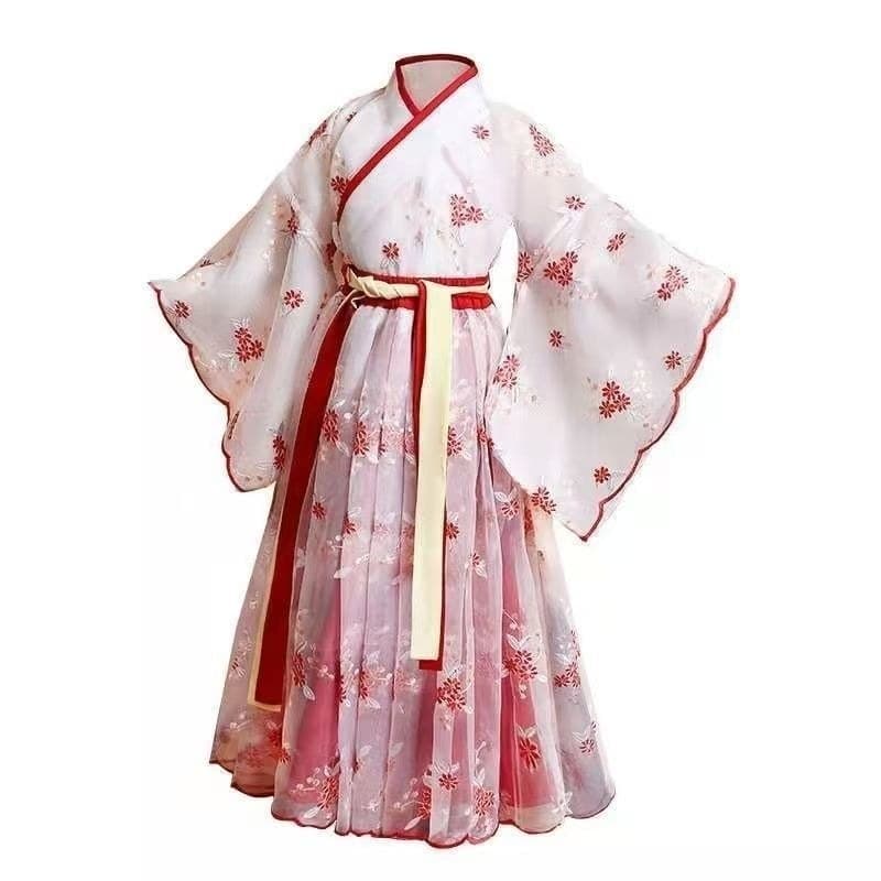 Meninas hanfu Super fada vestido de tule novo estilo trajes de estilo antigo crianças trajes antigos fada hanfu ifww3.br