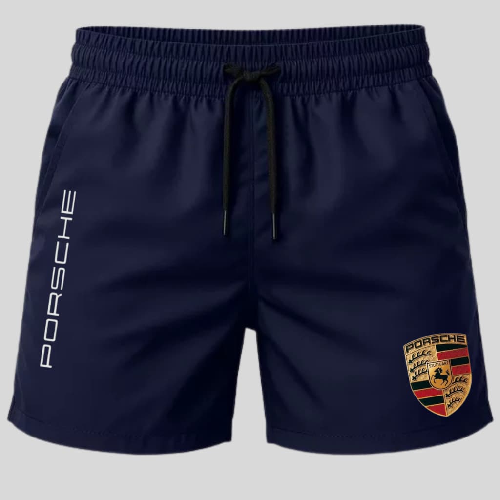 Short Bermuda Mauricinho Esportiva- PORSCHE - Academia, Skate, Basquete, Corrida Tactel