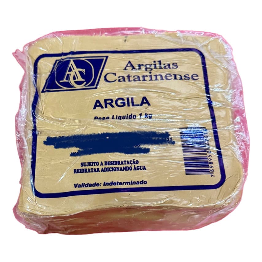 2 Kg Massa Modelar De Argila Artesanal Escolar