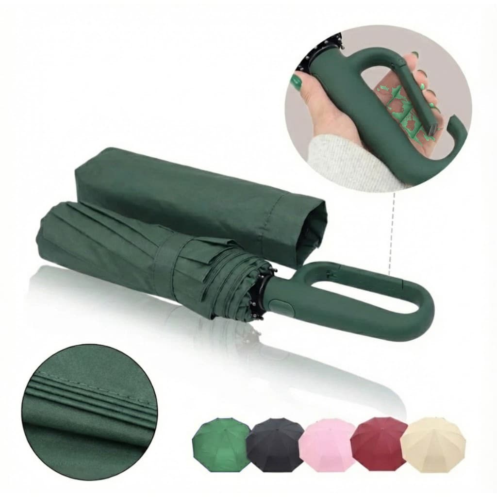 Guarda Chuva Automático Antivento Invertido Blackout 12 Hastes UV Compacto
