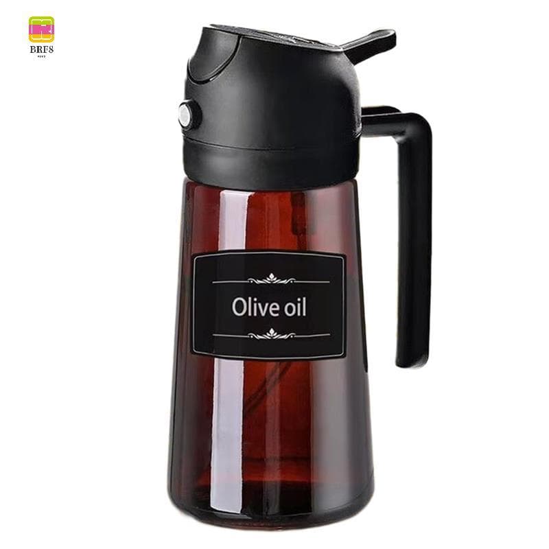 Garrafa Vaporizadora 16oz/470ml Dispensador De Óleo De Vidro 2 Em 1-Azeite À Prova De Vazamentos Para Fritadeira De Ar ,