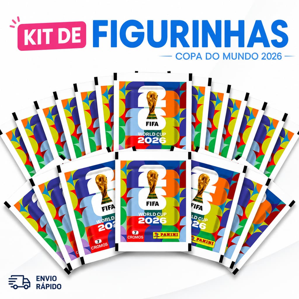 Kit 14/70 Figurinhas Copa Do Mundo 2026 Oficial Panini FIFA - Pacotes Originais